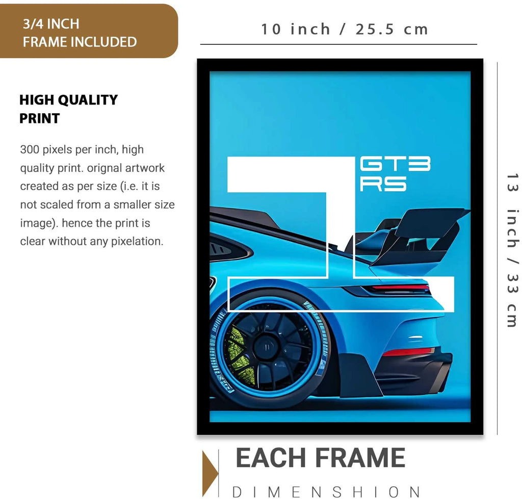 Porche 911 Wall frame